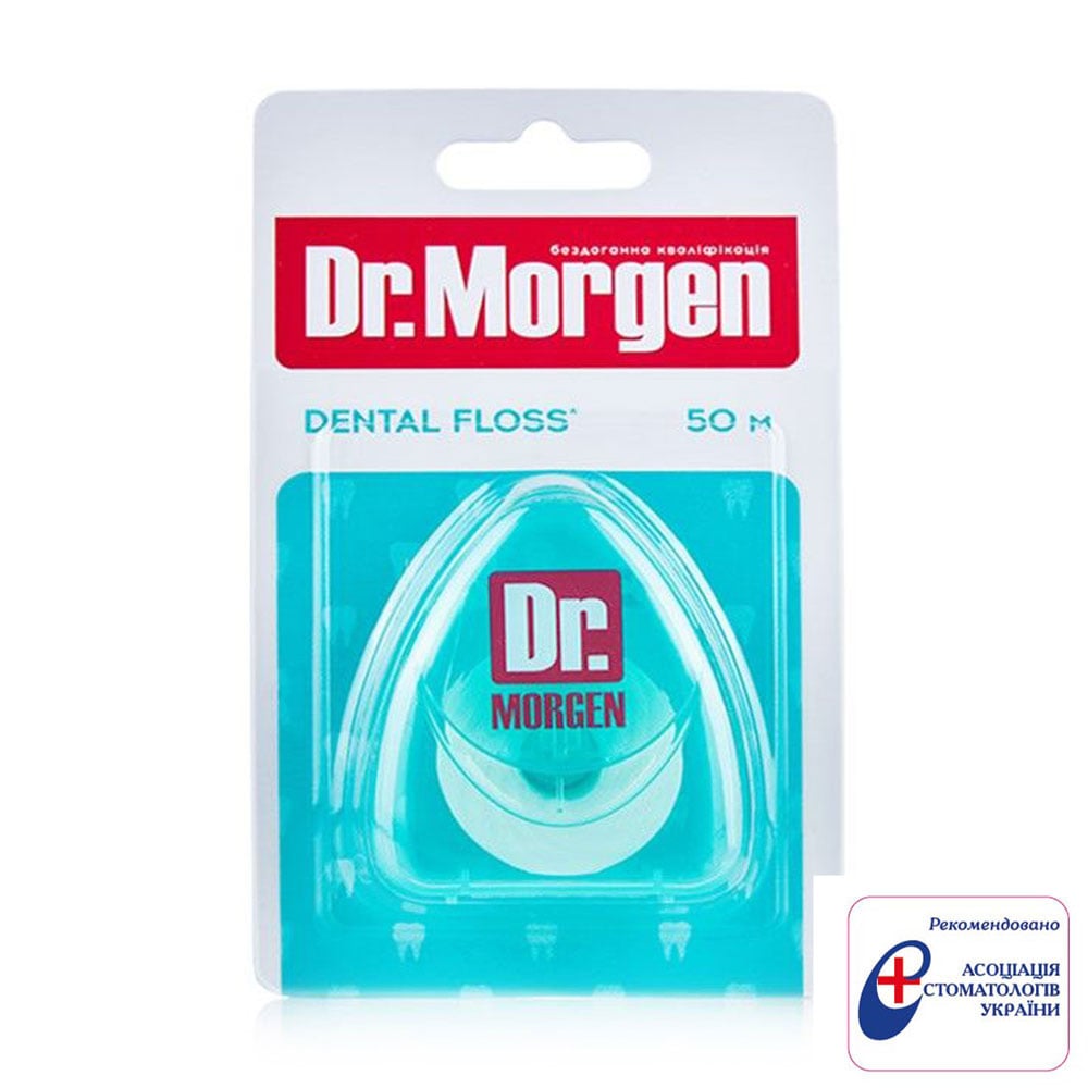 Зубна нитка Dr. Morgen Dental Floss для щоденного догляду, зелений, 50 м